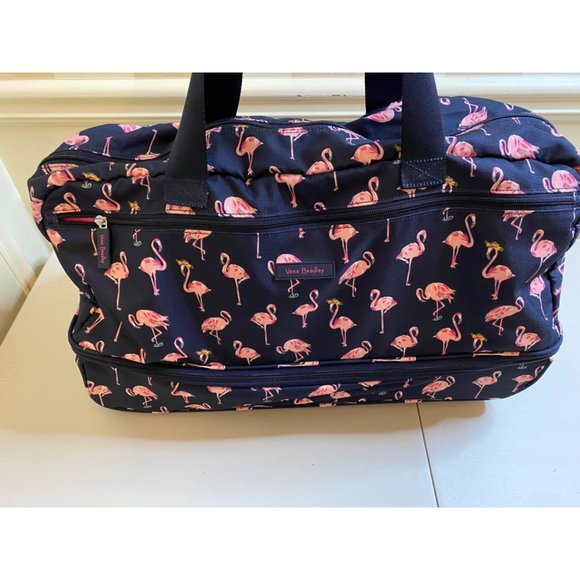 VERA BRADLEY Pelican Rolling Duffel Bag Overnight Weekend Carry On Luggage - Picture 2 of 16